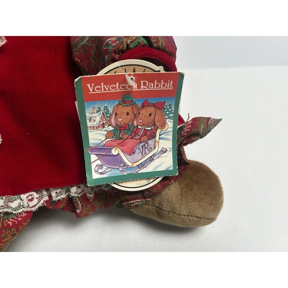 Vintage Velveteen Bunny Rabbit by Random House Toys‎ R Us 1985 Plush With Tags